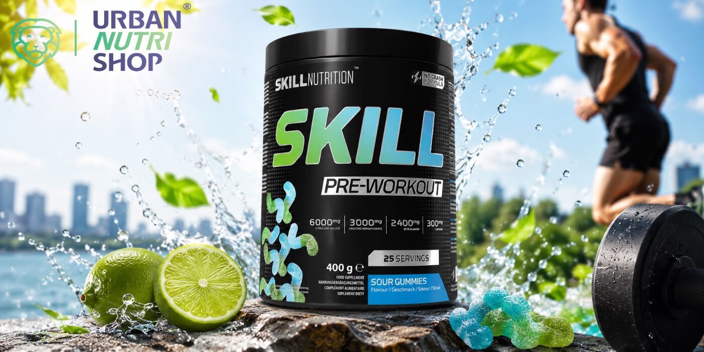 banniere du booster denergie preworkout skill de skill nutrition